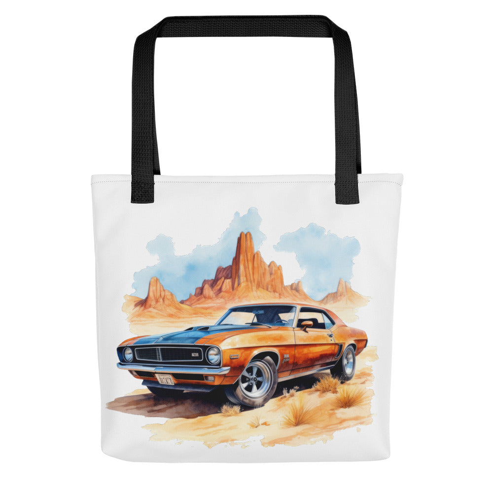 Watercolor American Muscle Tote bag
