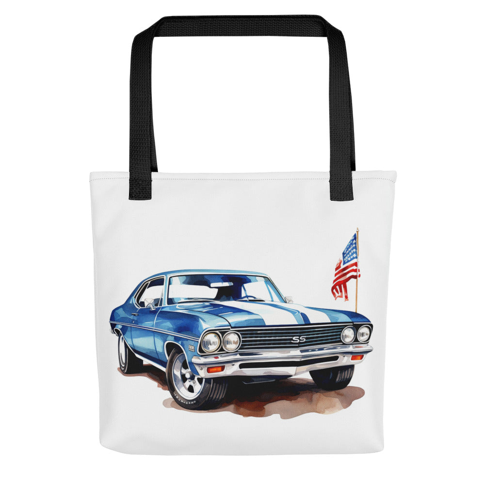 Watercolor American Muscle SS Tote bag