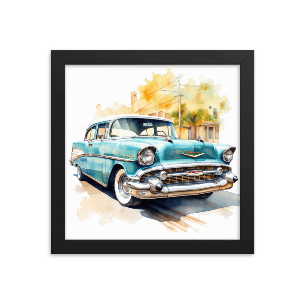 Watercolor Bel Air Framed print
