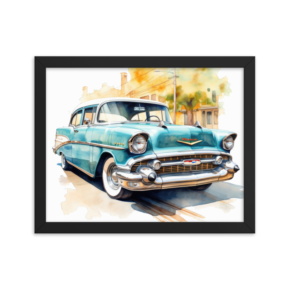 Watercolor Bel Air Framed print