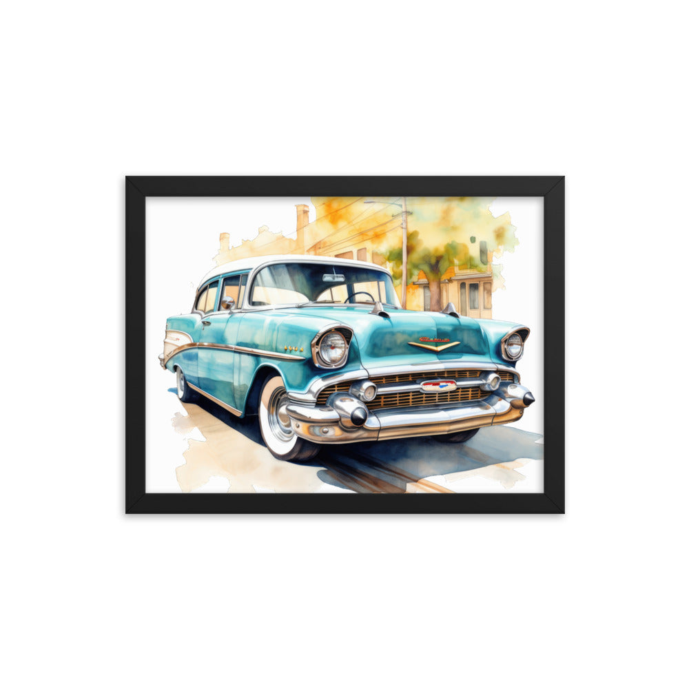 Watercolor Bel Air Framed print