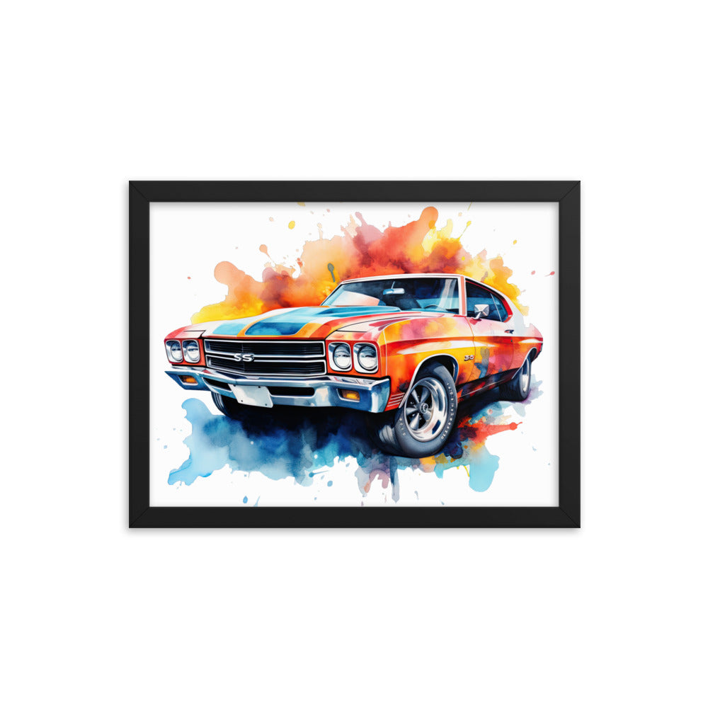 Watercolor Chevelle Framed print