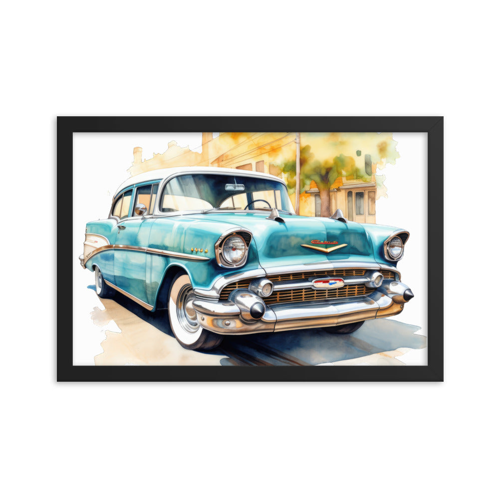 Watercolor Bel Air Framed print