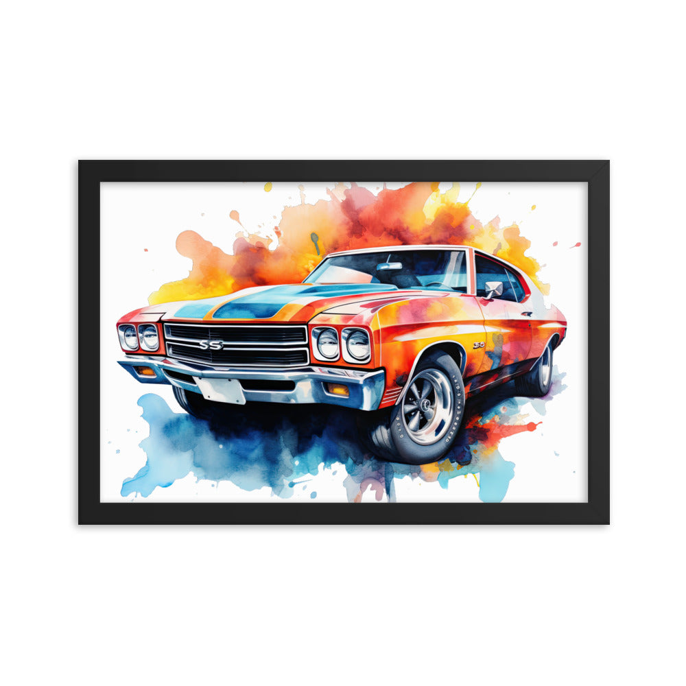 Watercolor Chevelle Framed print