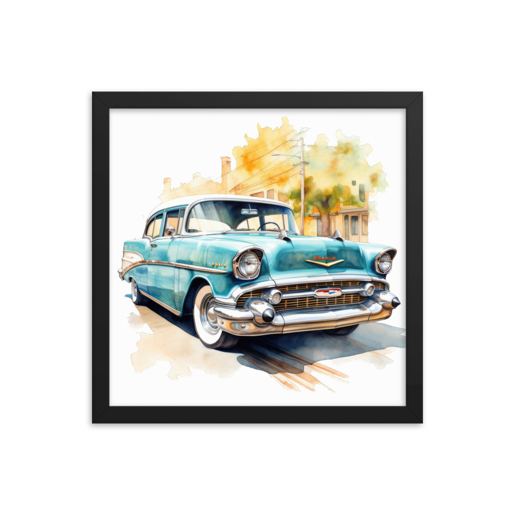 Watercolor Bel Air Framed print