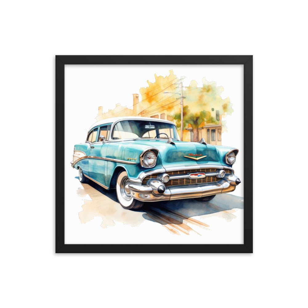 Watercolor Bel Air Framed print