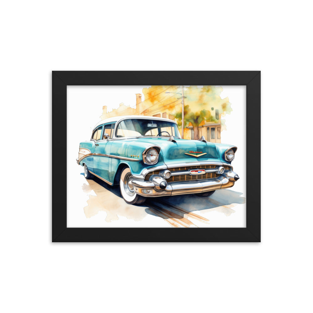 Watercolor Bel Air Framed print