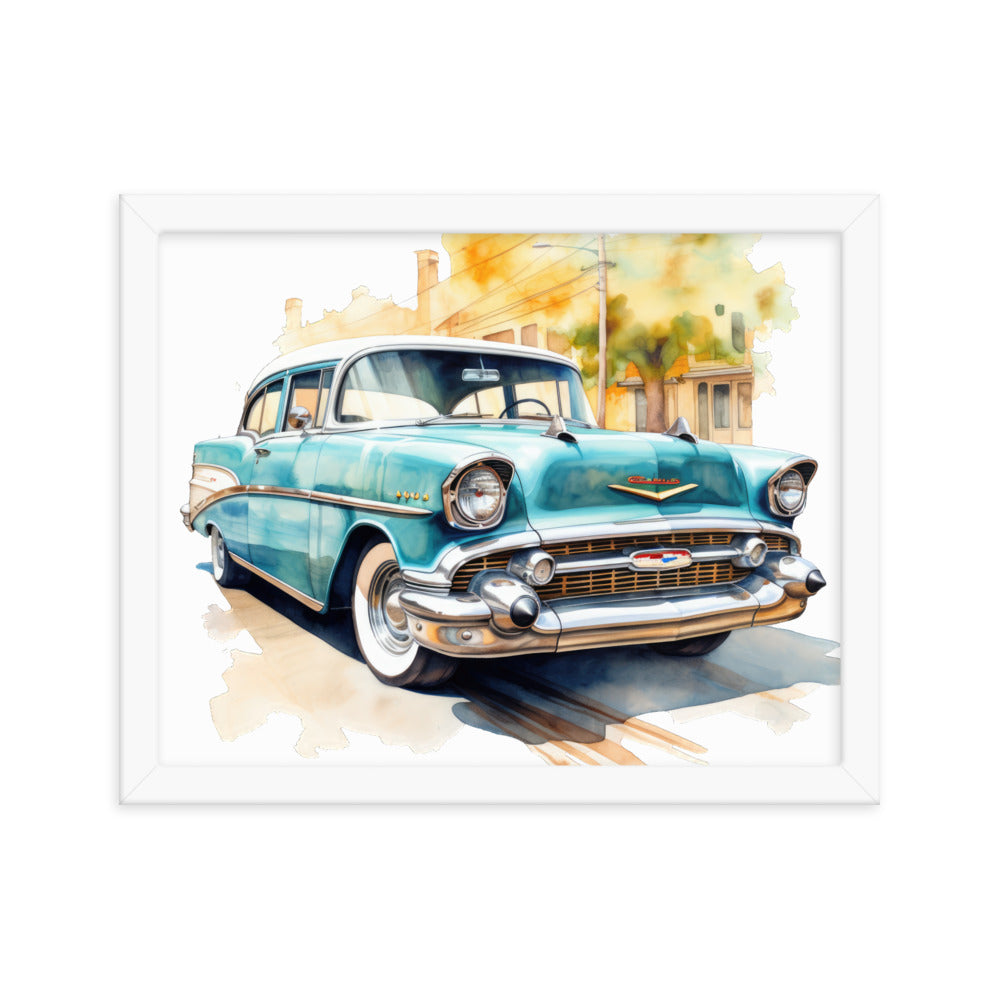 Watercolor Bel Air Framed print