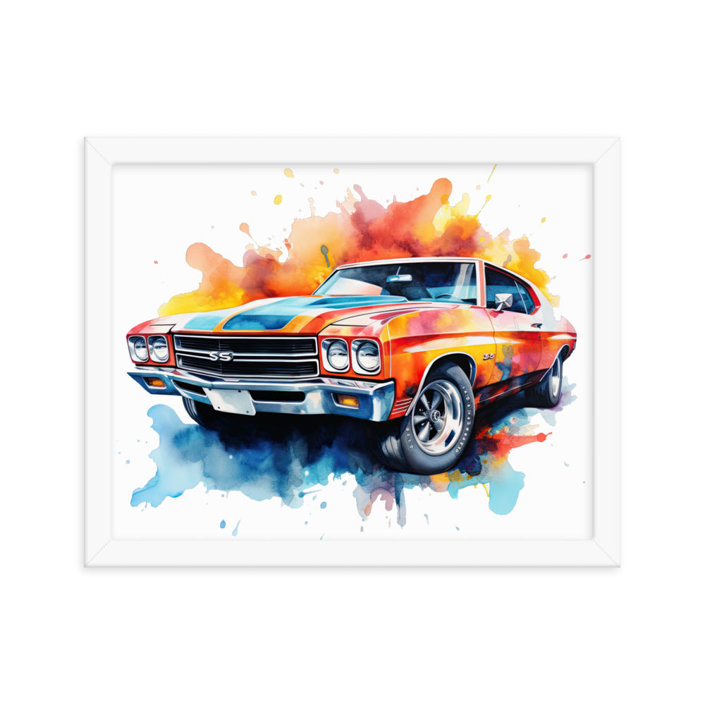 Watercolor Chevelle Framed print