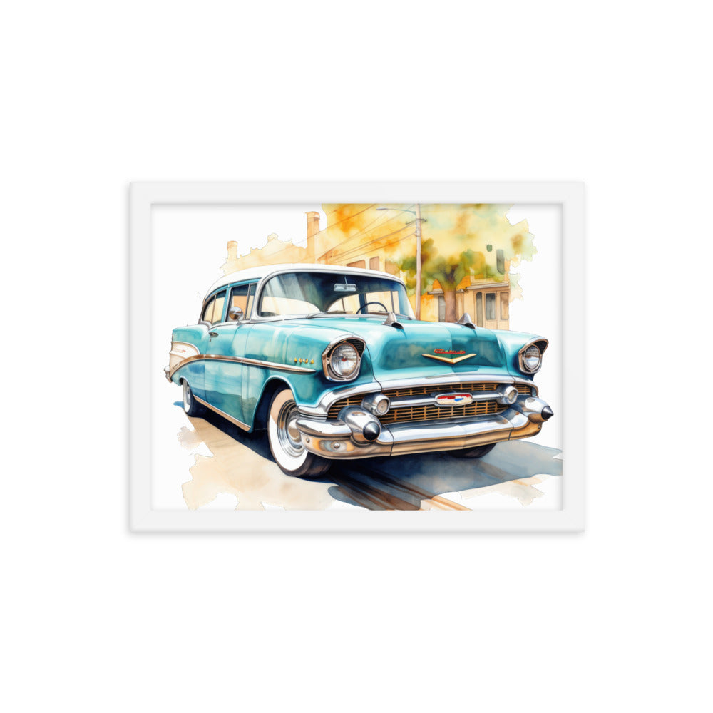 Watercolor Bel Air Framed print