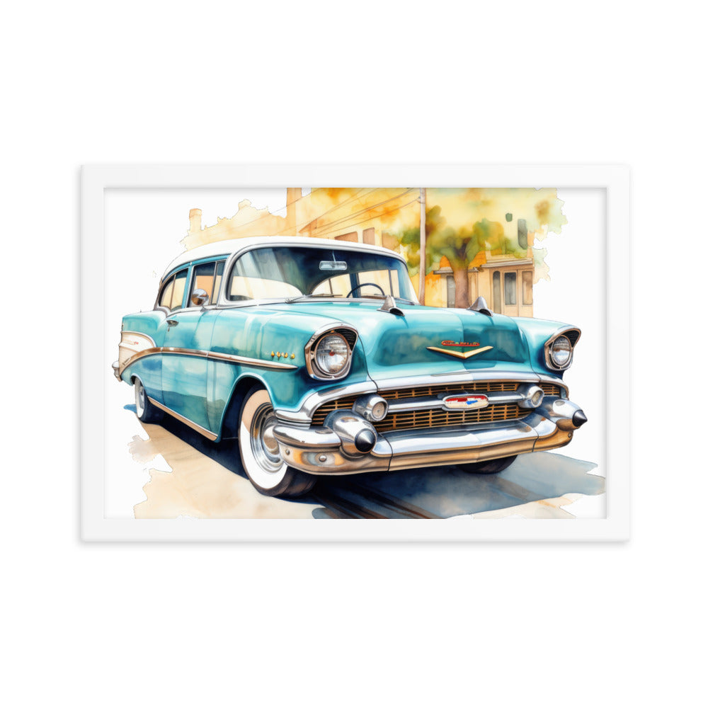 Watercolor Bel Air Framed print