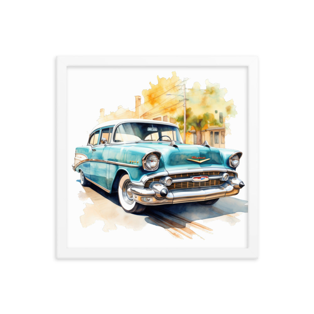 Watercolor Bel Air Framed print