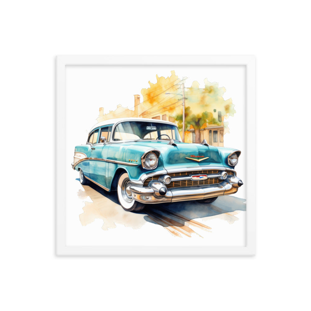 Watercolor Bel Air Framed print