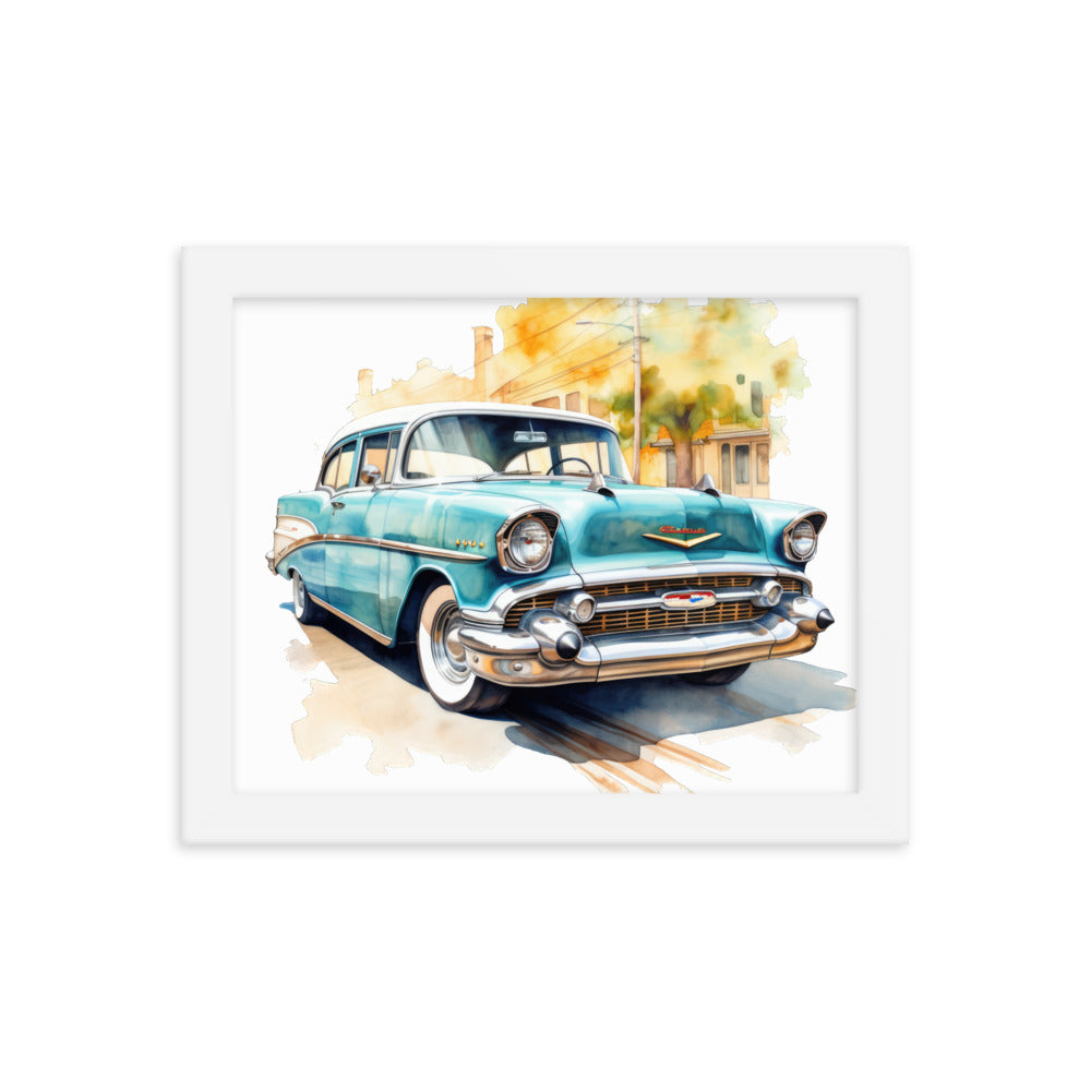 Watercolor Bel Air Framed print