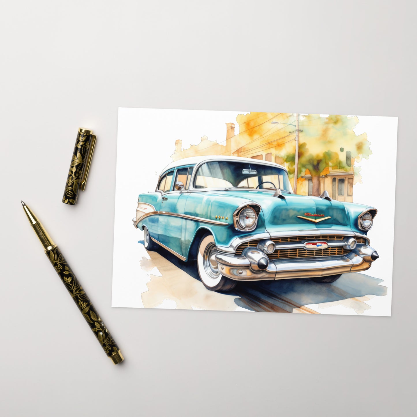 Watercolor Bel Air Greeting card