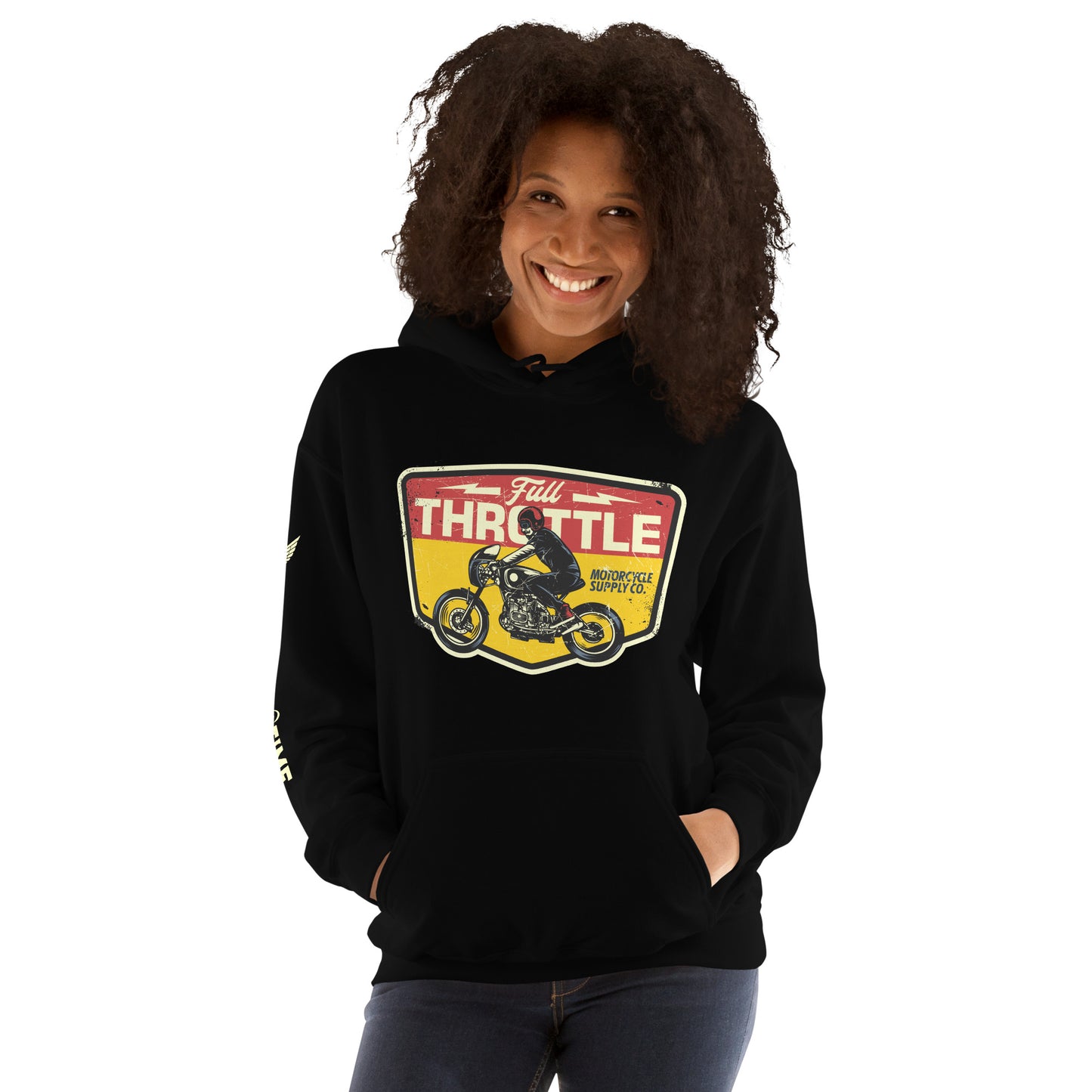Full Throttle Motorcycle Unisex Hoodie