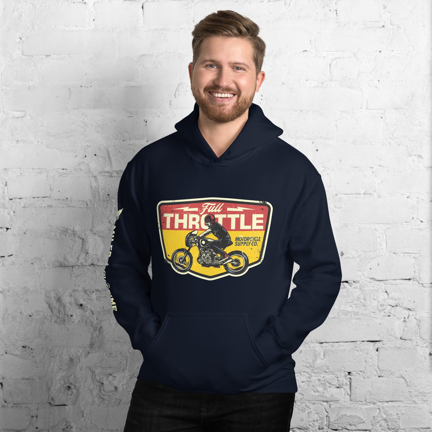 Full Throttle Motorcycle Unisex Hoodie