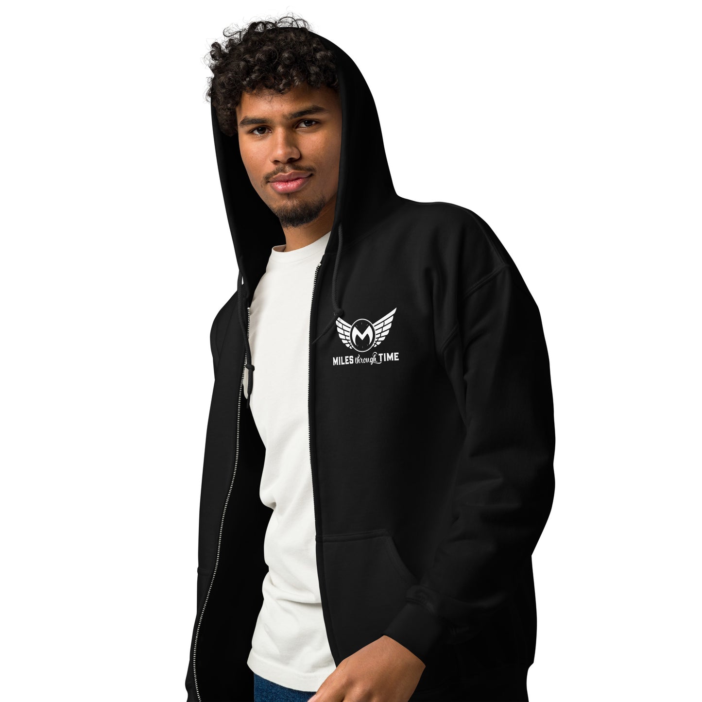 Classic Miles Through Time Unisex heavy blend zip hoodie