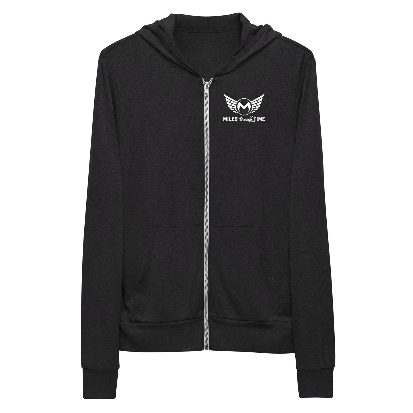 Classic Miles Through Time Unisex Lightweight Zip Hoodie