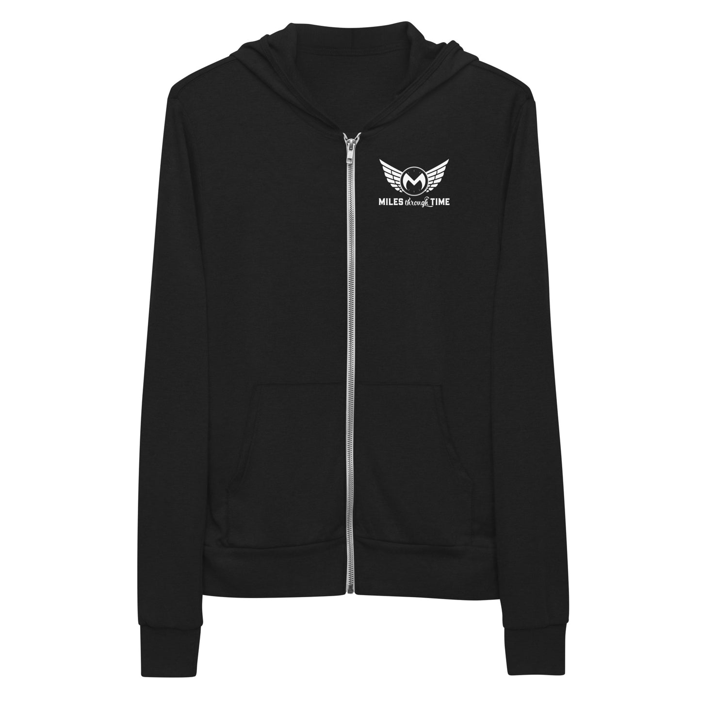 Classic Miles Through Time Unisex Lightweight Zip Hoodie