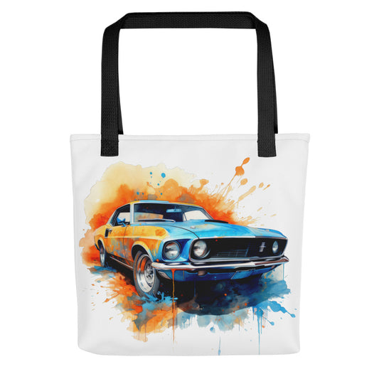 Watercolor Mustang Tote bag