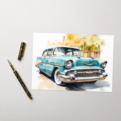 Watercolor Bel Air Greeting card