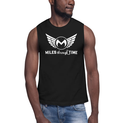 Classic Miles Through Time Logo Unisex Muscle Shirt