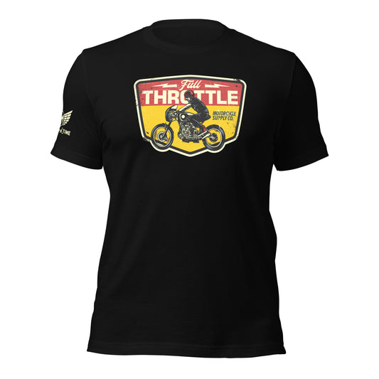 Full Throttle Motorcycle Unisex t-shirt