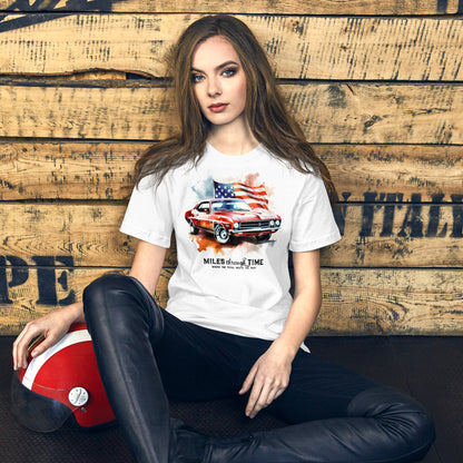 Watercolor American Muscle Unisex t-shirt