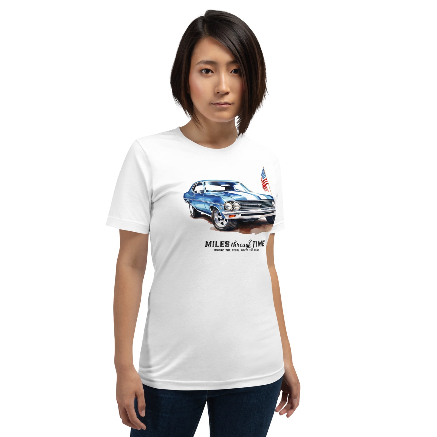 Watercolor American Muscle Unisex t-shirt